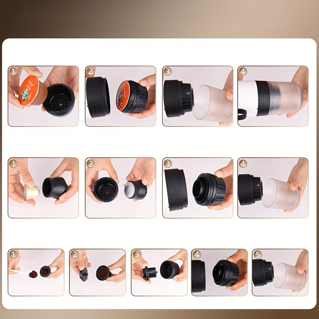 Compact Portable Coffee Maker | USB Charging & Temperature Control 6