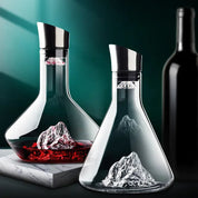 Elegant Crystal Wine Decanter | Modern Iceberg Design & Lead-Free Glass 1