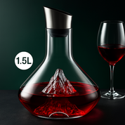 Elegant Crystal Wine Decanter | Modern Iceberg Design & Lead-Free Glass 3