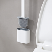 Flexible Silicone Toilet Brush | Hygienic Design & Space-Saving Holder
