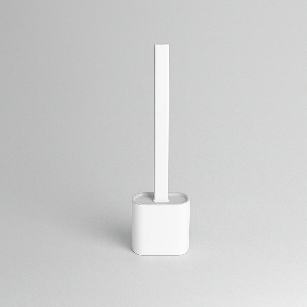 Flexible Silicone Toilet Brush | Hygienic Design & Space-Saving Holder