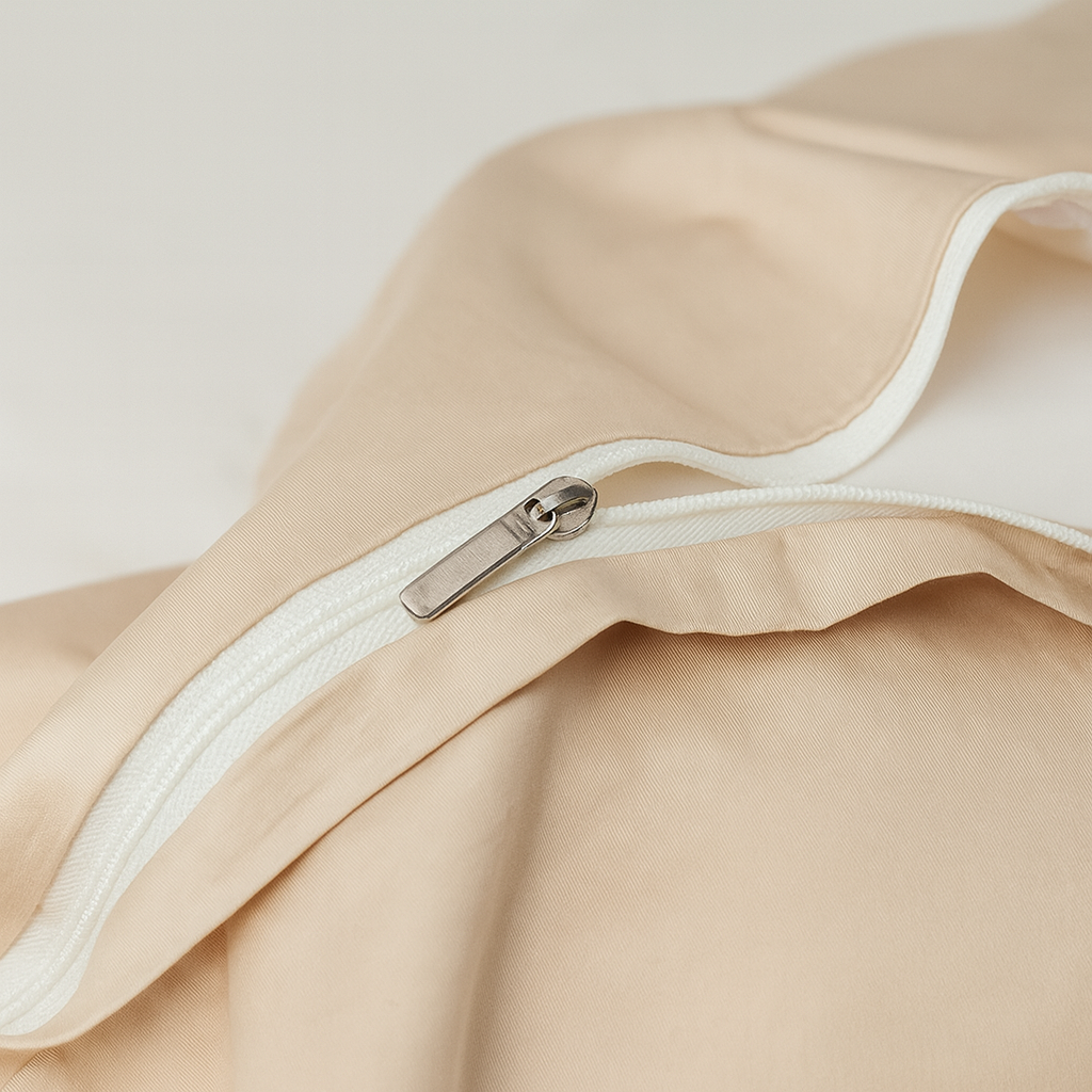 Luxurious Cotton Satin Bedding Set | Breathable Duvet Covers & Elegant Embroidery