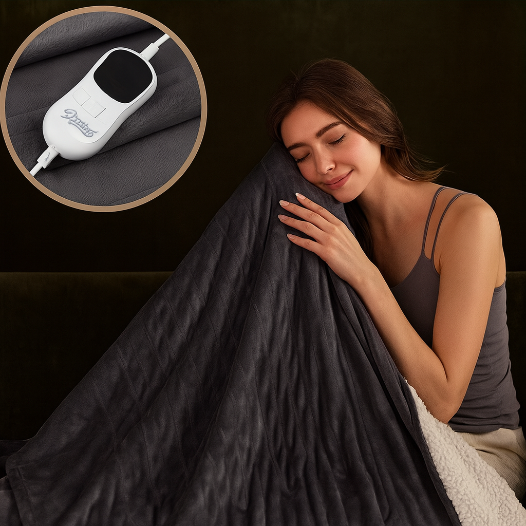 Soft Cotton Electric Blanket | Heated & Machine Washable