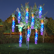 Sparkling LED Garland | Lighted Meteor Shower Effect Outdoor