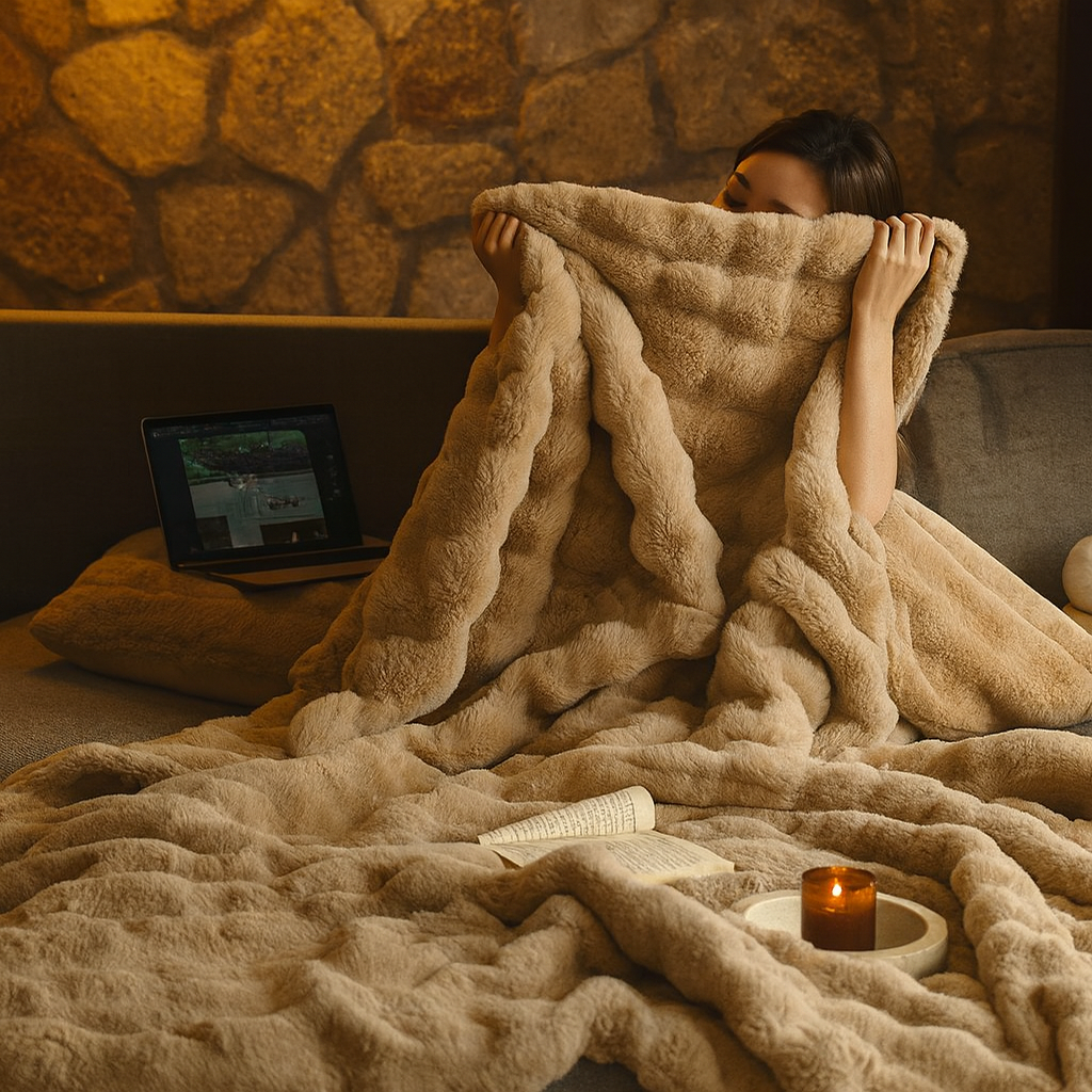 Ultra-Soft Fluffy Fleece Blanket | All-Season Comfort & Cozy Fleece Throw